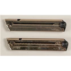 Two Luger 8 round P-08 9 mm magazines