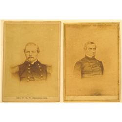 CDV Photo's (2) of Civil War Generals