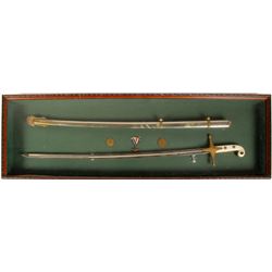 World War II Marine Corp Framed Sword