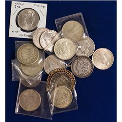 16 Morgan & Peace US Silver Dollars