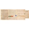 Image 1 : Massachusetts Deed with Rare Adhesive Revenue Stamps, R-149 and R-89