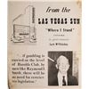 Image 1 : Large Cardboard Broadside Ad for Jack McCloskey talking about Harold's Club