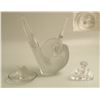 Image 1 : Two Lalique Signed Frosted Birds
