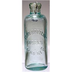 Elko Bottling Works Soda Bottle