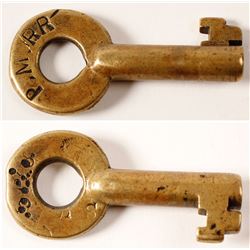 Pere Marquette RR Brass Railroad Switch Key