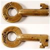 Image 1 : Pere Marquette RR Brass Railroad Switch Key