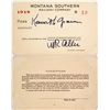 Image 1 : Rare Montana Southern Railway Co. Railroad Pass