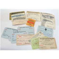 Railroad Pass Assortment