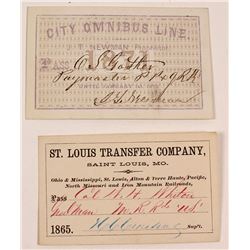 2 19th Century Railroad Passes