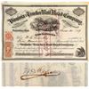 Image 1 : Virginia & Truckee Railroad Stock Certificate: Ralston and Sharon!