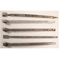 Box Car Seals, Set of 5