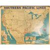 Image 1 : US Southern Pacific Wall Map
