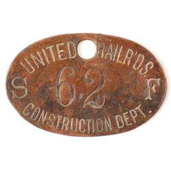 United Railroads Brass Check