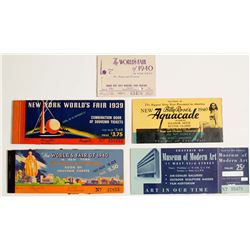 New York Worlds Fair Ticket Books