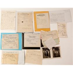 Nevada & Western Letters & Billheads