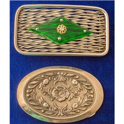 Lot of 2 Western Motif Belt Buckles