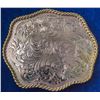 Image 1 : Shiny Detailed Western Silver Plated Belt Buckle
