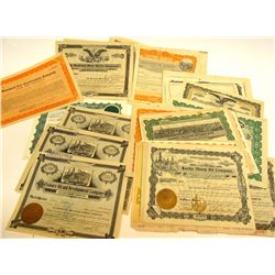 Oil Stock Certificate Group