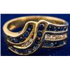 Image 1 : Diamond and Sapphire Ring