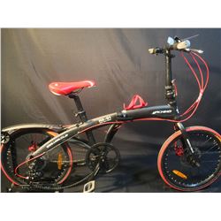 BLACK HACHIKO HA-01 7 SPEED FOLDING BIKE