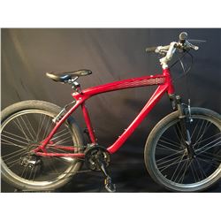 RED BMW 24 SPEED FRONT SUSPENSION MOUNTAIN BIKE