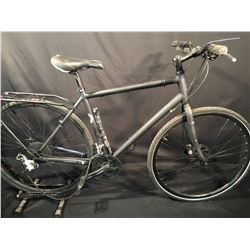 GREY DEVINCI OPTIMUM 2 24 SPEED HYBRID BIKE WITH FULL DISC BRAKES