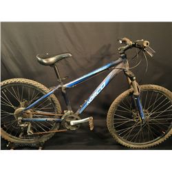 BLUE NORCO BUSHPILOT 24 SPEED FRONT SUSPENSION MOUNTAIN BIKE WITH FULL DISC BRAKES
