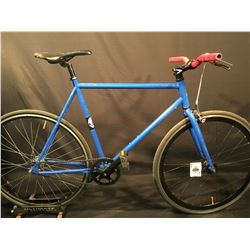 BLUE SINGLE SPEED ROAD BIKE