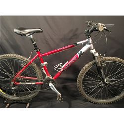 RED NORCO BUSHPILOT 24 SPEED FRONT SUSPENSION MOUNTAIN BIKE