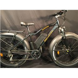 BLACK RAD POWER BIKES RADROVER 7 SPEED FRONT SUSPENSION ELECTRIC ASSIST FAT TIRE BIKE