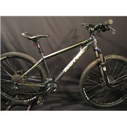 GREY KONA BLAST 27 SPEED FRONT SUSPENSION MOUNTAIN BIKE WITH FULL HYDRAULIC DISC BRAKES