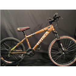 BROWN KONA SHRED 16 SPEED FRONT SUSPENSION MOUNTAIN BIKE WITH FULL DISC BRAKES