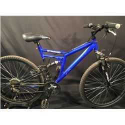 BLUE 18 SPEED FULL SUSPENSION MOUNTAIN BIKE