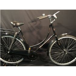 BLACK GERMAN NOSTALGIE SINGLE SPEED EASY STEP CRUISER BIKE