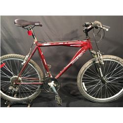 RED RALEIGH MATTER HORN 21 SPEED FRONT SUSPENSION MOUNTAIN BIKE
