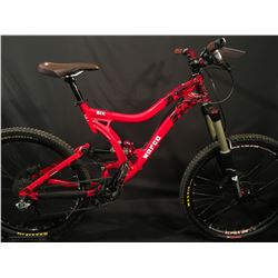 RED NORCO SIX ONE 9 SPEED FULL SUSPENSION DOWNHILL MOUNTAIN BIKE WITH FULL HYDRAULIC DISC BRAKES