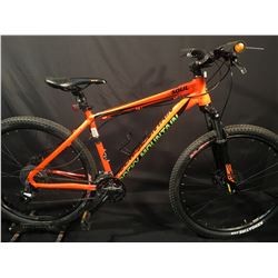 ORANGE ROCKY MOUNTAIN SOUL 24 SPEED FRONT SUSPENSION MOUNTAIN BIKE WITH FULL DISC BRAKES