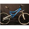 Image 1 : BLUE CANNONDALE 18 SPEED FULL SUSPENSION DOWNHILL MOUNTAIN BIKE WITH FULL HYDRAULIC DISC BRAKES