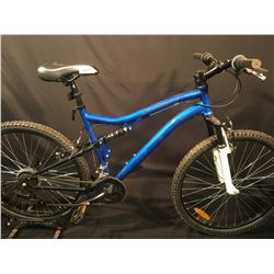 BLUE 27 SPEED FULL SUSPENSION MOUNTAIN BIKE