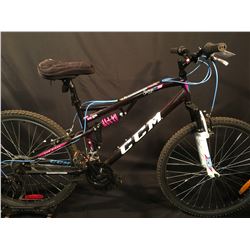 BROWN CCM SAVAGE 21 SPEED FULL SUSPENSION MOUNTAIN BIKE