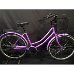 PURPLE GIANT T400 SINGLE SPEED EASY STEP CRUISER BIKE