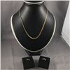 3 PIECES TOTAL, 1 - 18KT YELLOW GOLD GARIBALDI LINK CHAIN WEIGHT 8.0GRAMS, CHAIN 45.50CM LONG,