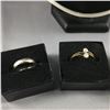 Image 3 : 4 PIECES TOTAL, 1 - LADIES 18KT YELLOW GOLD & RHODIUM FINISH DIAMOND DRESS RING, INCL 12 ROUND