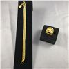 Image 1 : 2 PIECES TTL. 1 - 22KT YELLOW GOLD LADIES DRESS RING, BOLD & ORNATE PIERCED SCROLL & FLORAL DESIGN