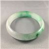 Image 1 : 1 PIECE TTL. 1 - ROUND SHAPED NATURAL BURMESE JADEITE BANGLE STYLE BRACELET, 14.25MM WIDE AND HAS A