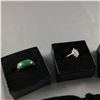 Image 2 : 5 PIECES TTL. 1 - LADIES 10KT YELLOW GOLD COLOURLESS CUBIC ZIRCONIA DRESS RING, 1.70GRAMS. 1 - PAIR