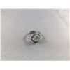 Image 4 : 1 PIECE TTL. 1 - LADIES 18KT WHITE GOLD DIAMOND SET ENGAGEMENT OR DRESS RING, HALO CLUSTER, 15