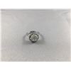Image 5 : 1 PIECE TTL. 1 - LADIES 18KT WHITE GOLD DIAMOND SET ENGAGEMENT OR DRESS RING, HALO CLUSTER, 15