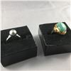 Image 2 : 4 PIECES TTL. 1 - LADIES 14KT YELLOW GOLD VINTAGE NATURAL BURMESE JADEITE DRESS RING, 1 OVAL