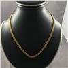 Image 1 : 1 PIECE TTL. 1 - 22KT YELLOW GOLD HEAVY CURBED-HERRING BONE LINK NECKLACE. CHAIN WEIGHS 37.60GRAMS,